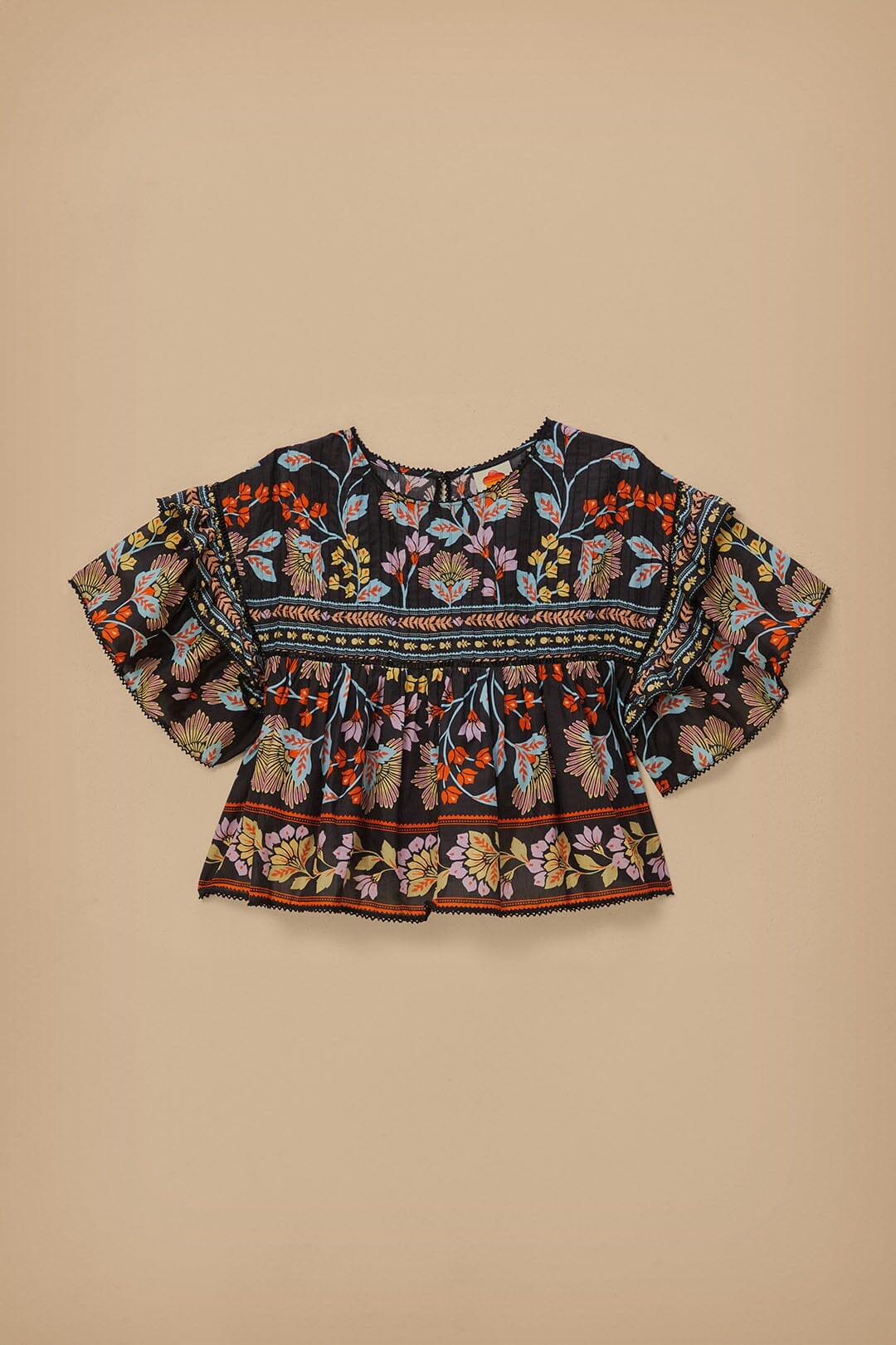 NEW_Flowery Black Chemises & Blouses - Flowery Black
