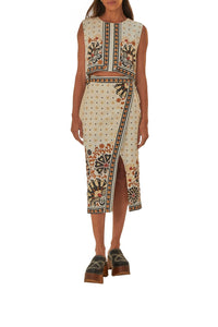 DJV_Flower Fan Off White Jupes & Shorts - Flower Fan Off White