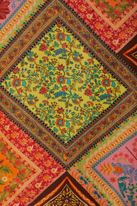 Jupe midi à multiple foulards - Multicolore