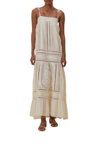 Robe midi Laced - Blanc
