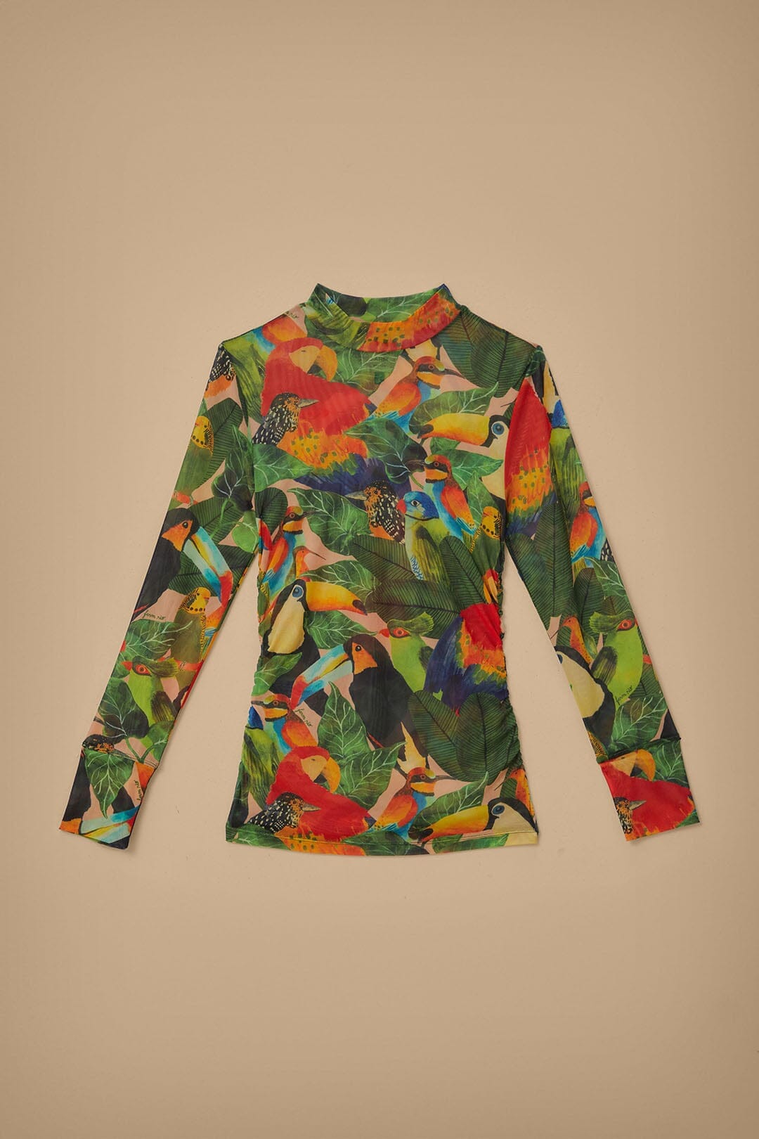 NEW_Bird Leaves Sand Chemises & Blouses - Bird Leaves Sand