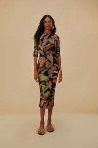 NEW_Cool Foliage Black Robes midi - Cool Foliage Black