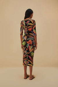 NEW_Cool Foliage Black Robes midi - Cool Foliage Black