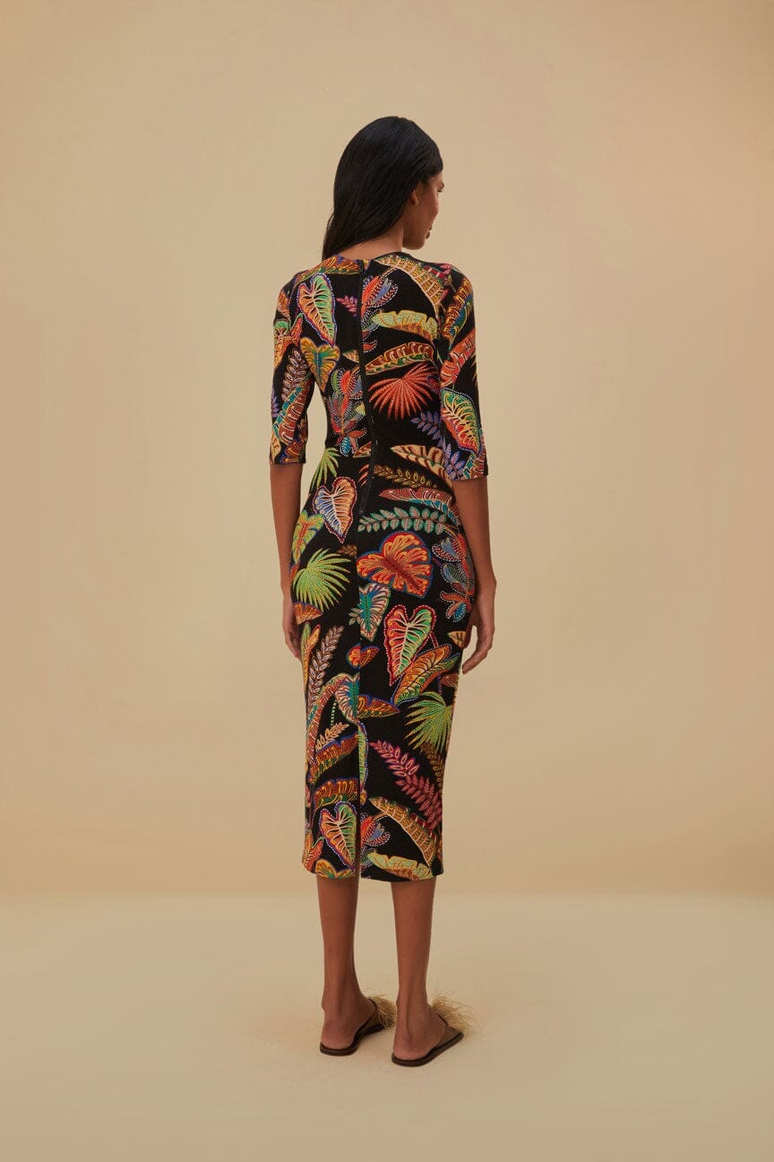NEW_Cool Foliage Black Robes midi - Cool Foliage Black