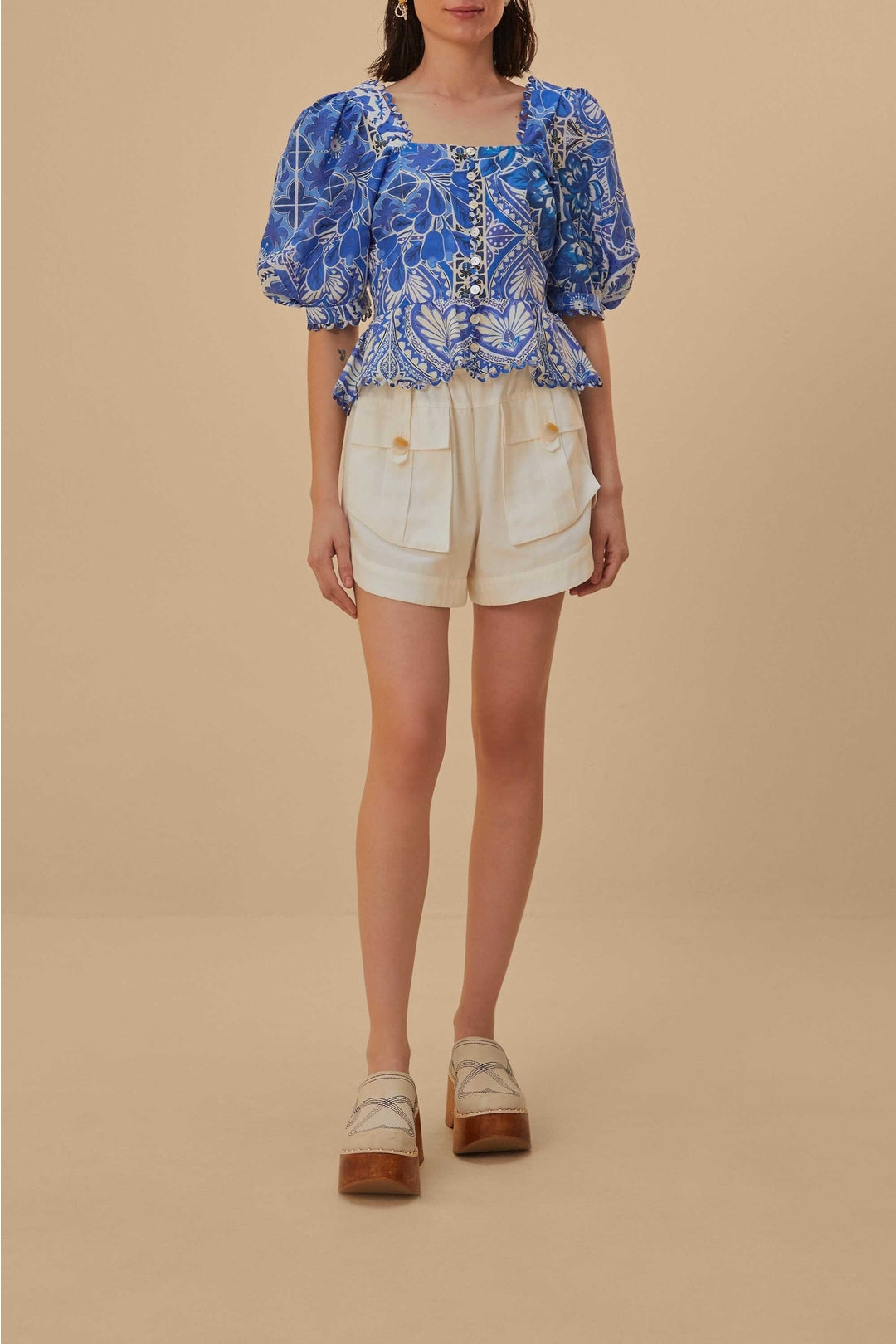 DJV_Off White Jupes & Shorts - Off White