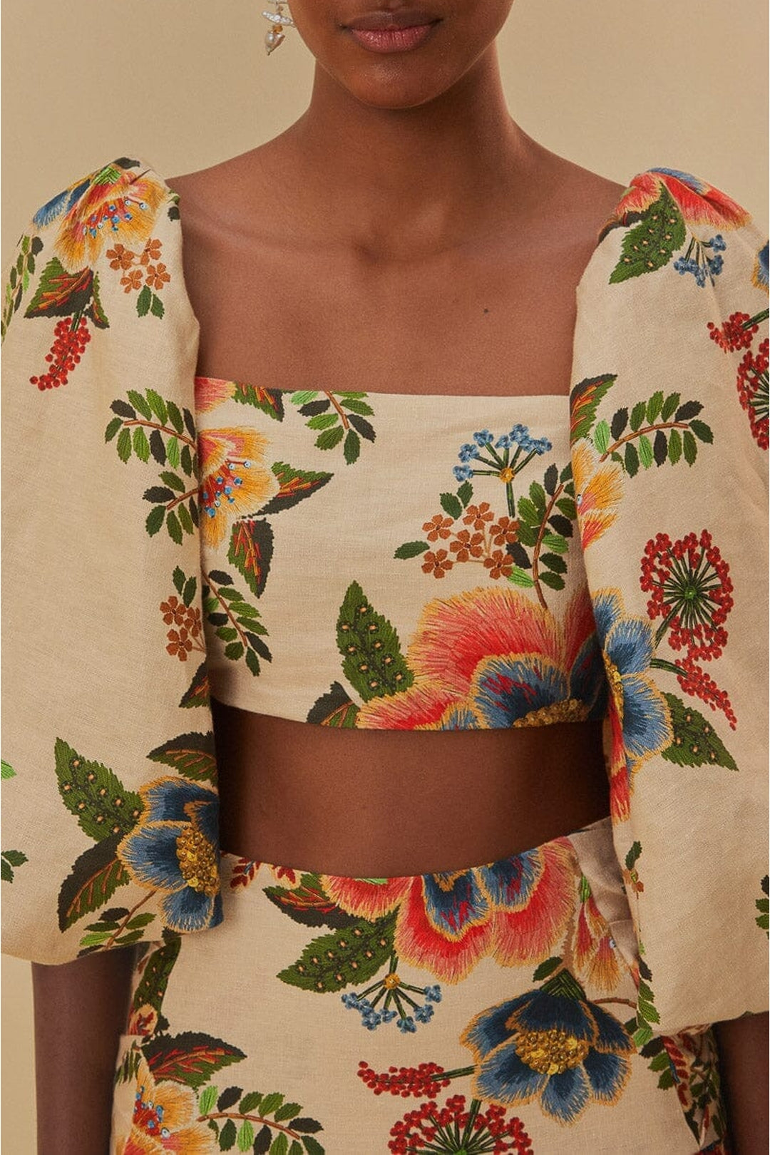 NEW_Delicate Garden Cream Tops & T-Shirts - Delicate Garden Cream