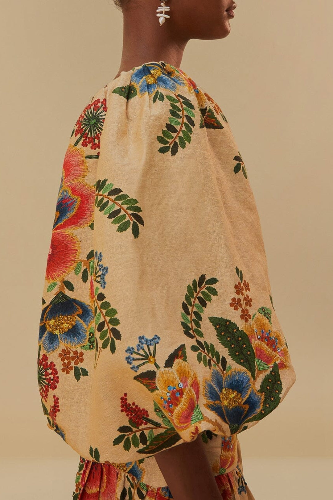 NEW_Delicate Garden Cream Tops & T-Shirts - Delicate Garden Cream