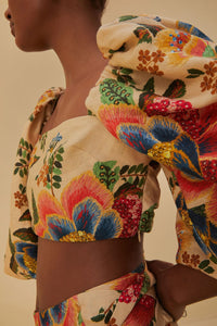 NEW_Delicate Garden Cream Tops & T-Shirts - Delicate Garden Cream