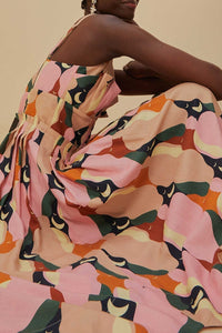The Kiss Multicolor Robe midi - The Kiss Multicolor