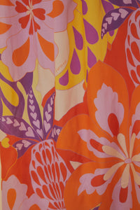 Robe longue à bretelles Lee Floral en coton - Orange