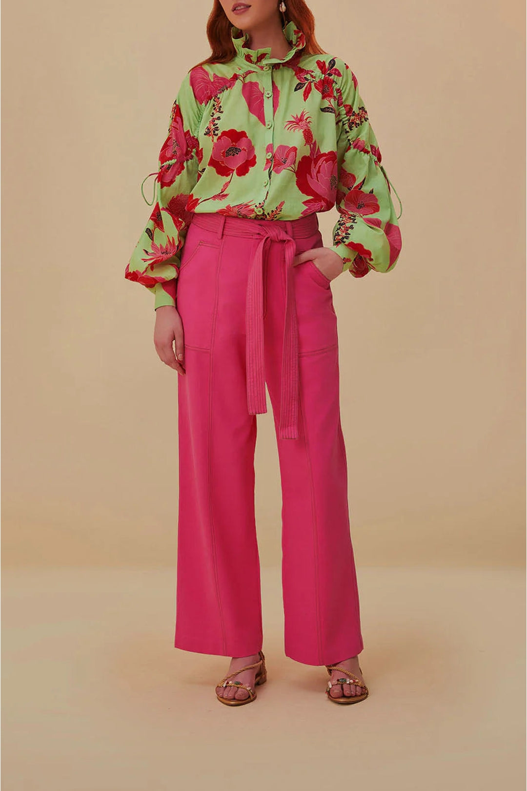 DJV_Pink Pantalons - Pink
