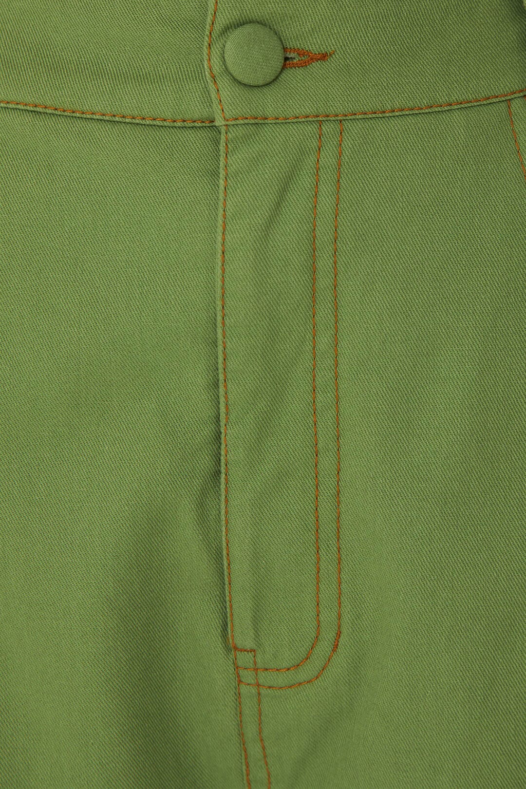 Pantalon à plis en coton - Vert