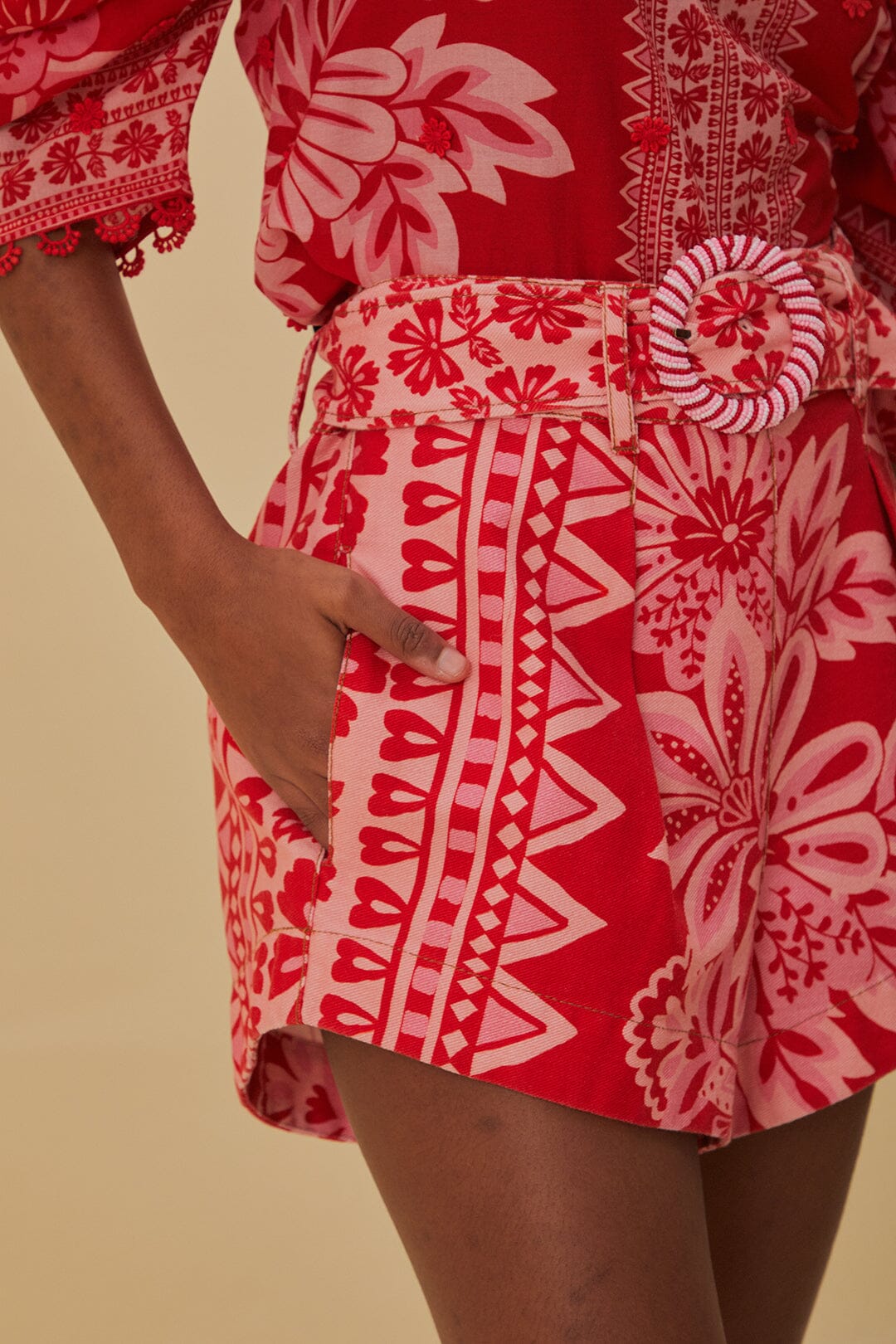 DJV_Flora Red Jupes & Shorts - Flora Red