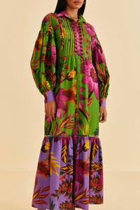 Robe longue Flowers - Multicolore