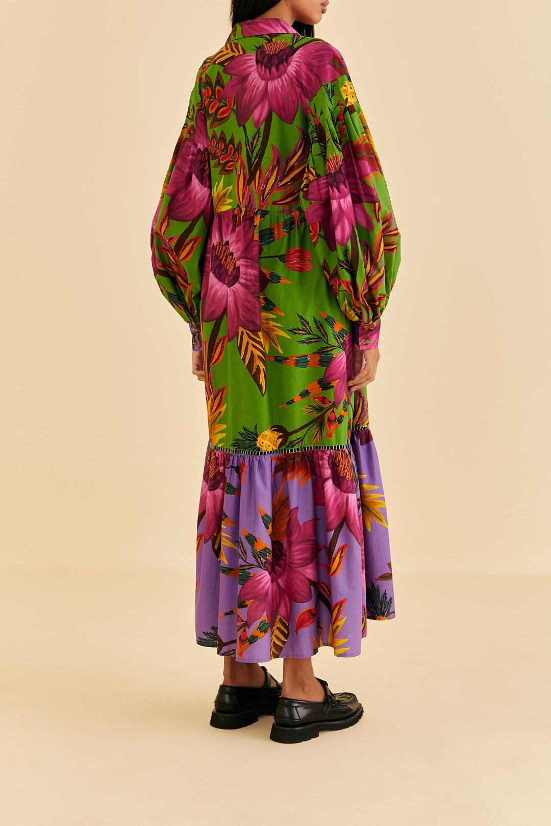 Robe longue Flowers - Multicolore