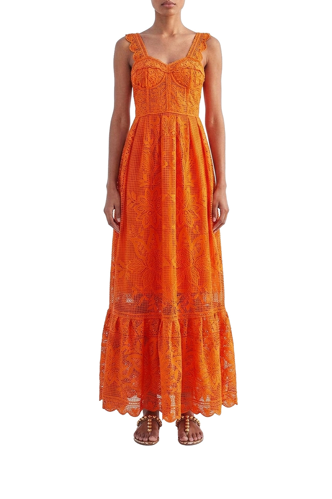 Robe longue Guipire - Orange