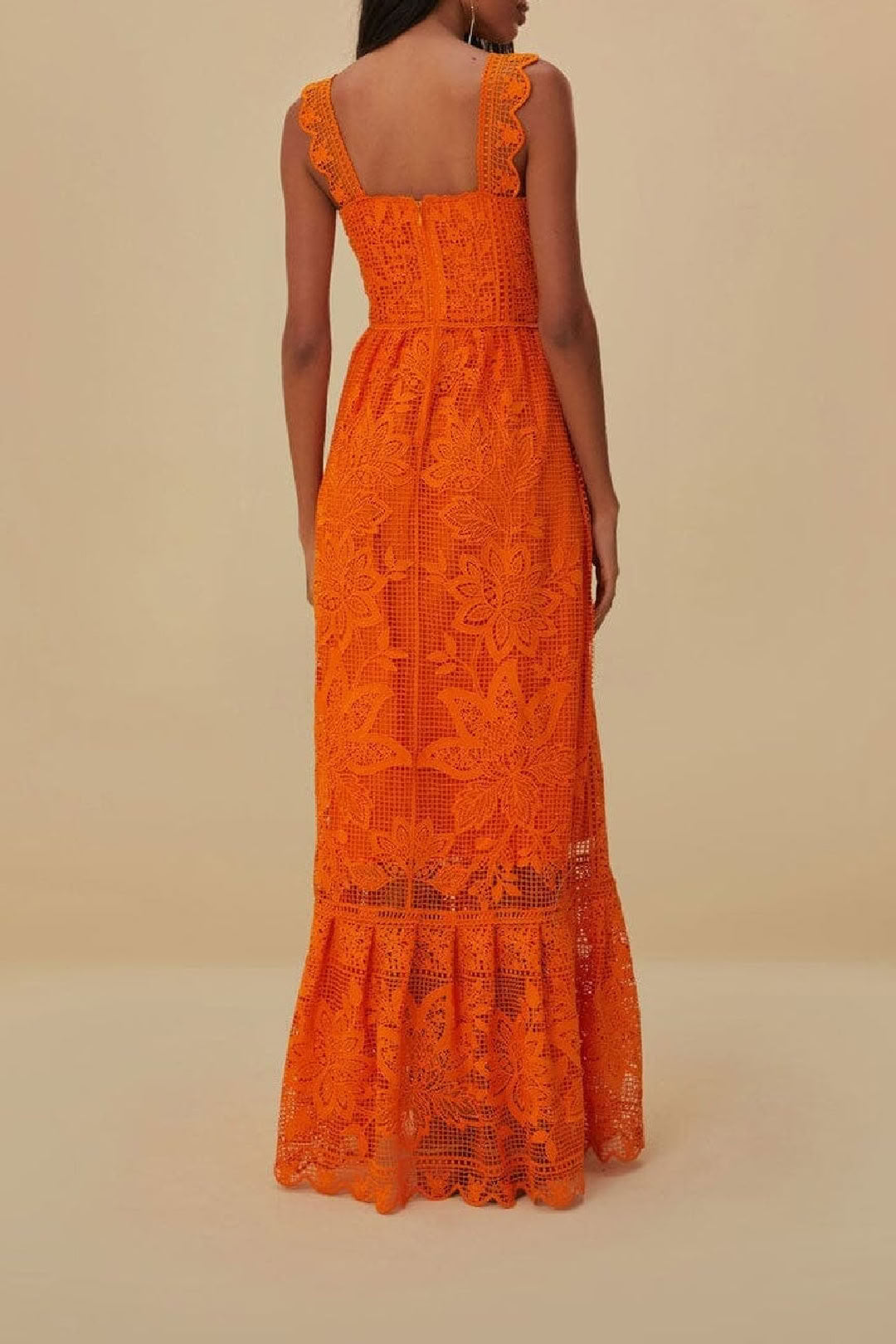 Robe longue Guipire - Orange