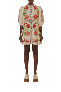 DJV_Carmina Floral Off-White Robes courtes - Carmina Floral Off-White