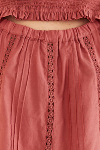 Blouse Blush ruffles - Rose