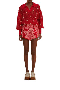 Pull Coeurs en coton - Rose