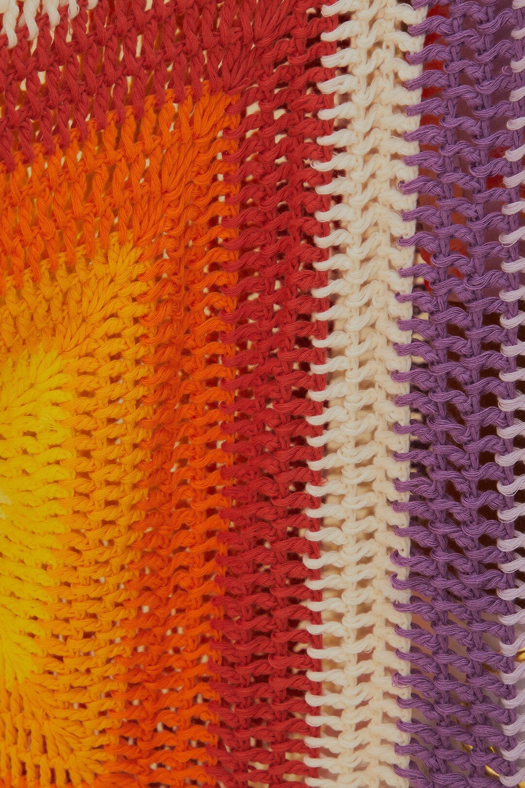 Kimono Sunset en crochet - Multicolore