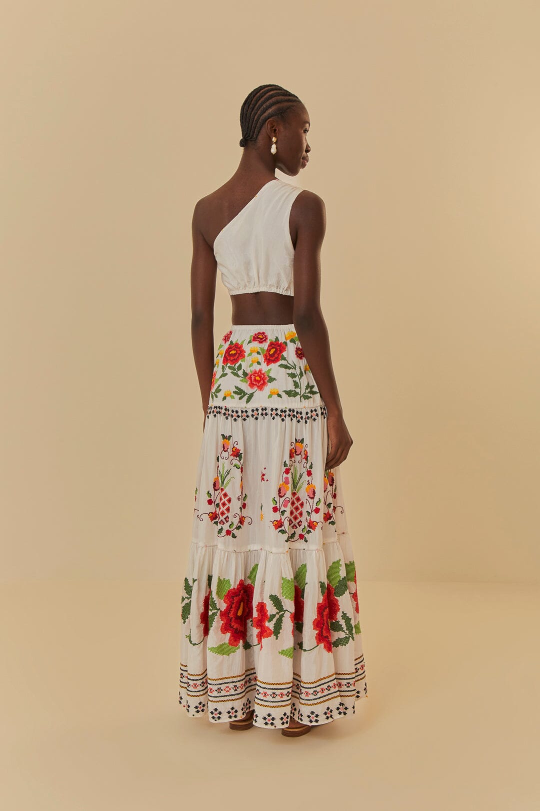 NEW_Carmina Floral Off-White Robes courtes - Carmina Floral Off-White