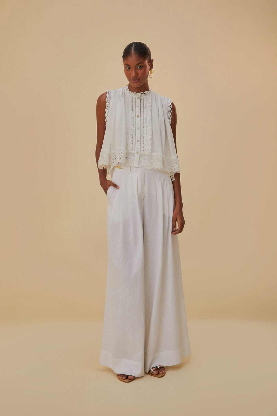 NEW_Off White Pantalons - Off White