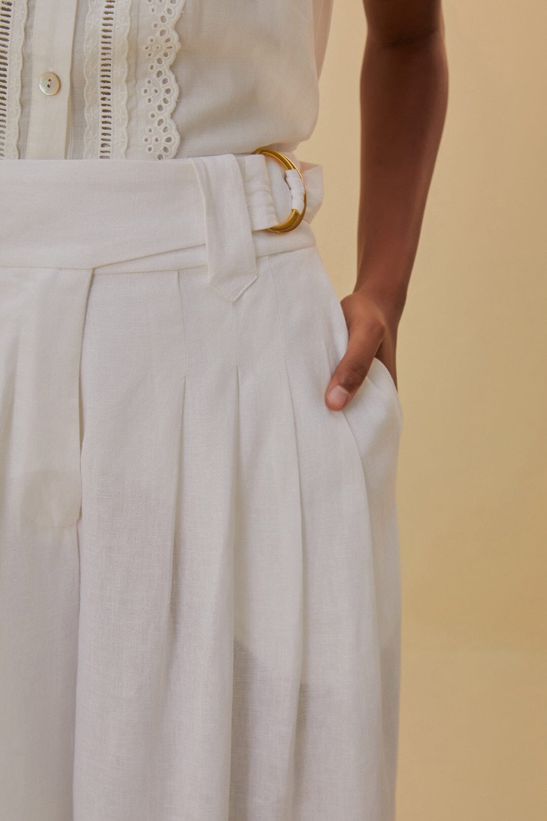 NEW_Off White Pantalons - Off White