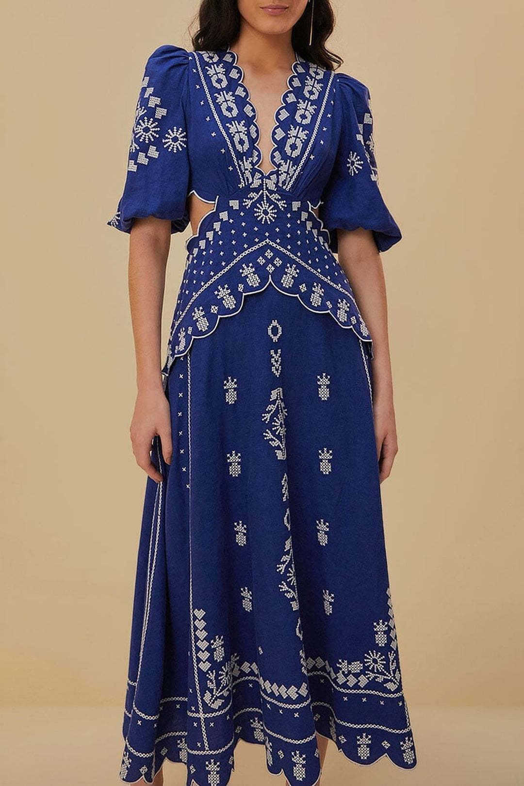 DJV_Navy Blue Robes midi - Navy Blue