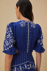 DJV_Navy Blue Robes midi - Navy Blue