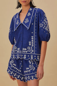 DJV_Navy Blue Jupes & Shorts - Navy Blue