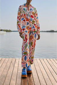 MEDIA OFF LINE_Pantalon Bright Farm - Multicolore