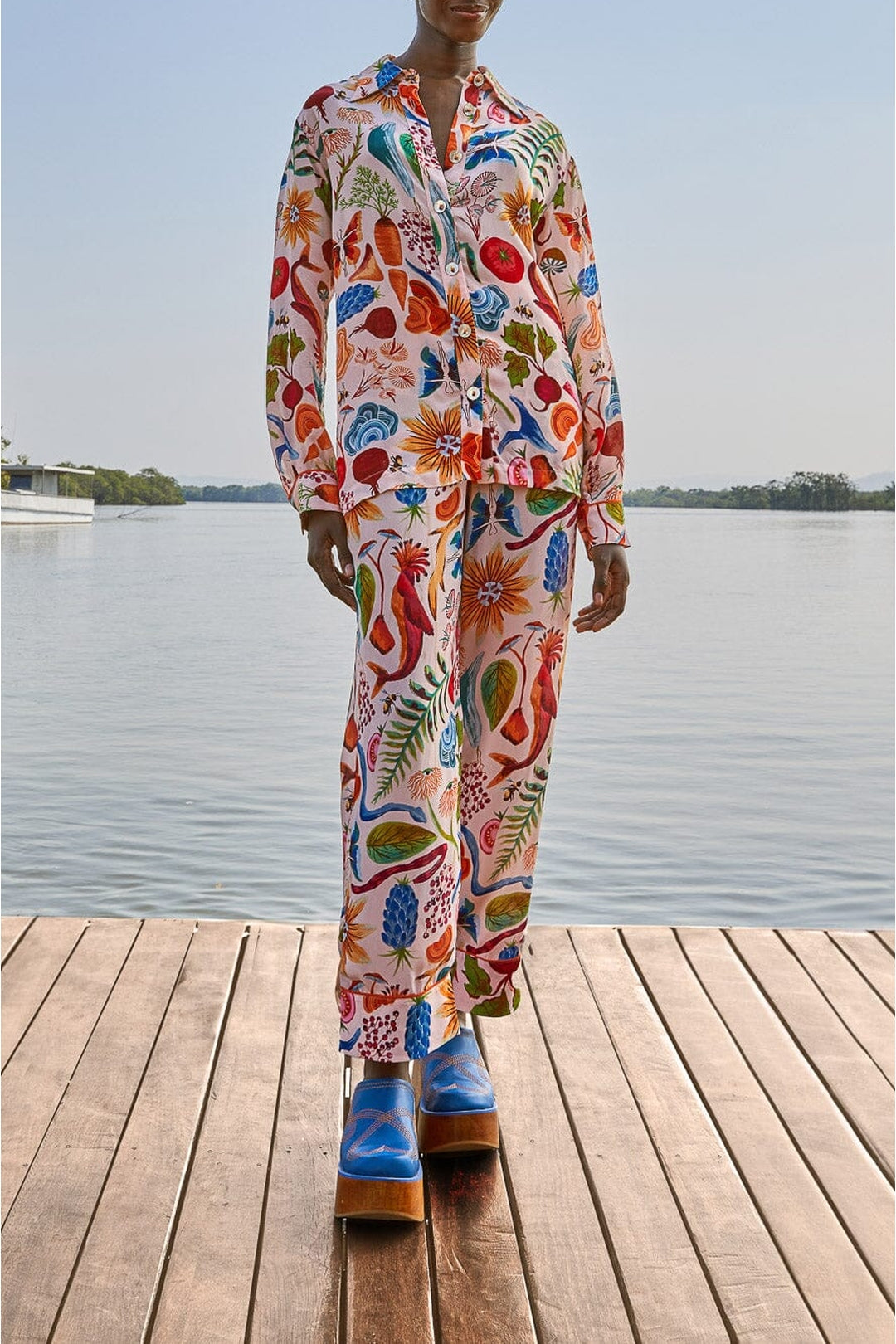 MEDIA OFF LINE_Pantalon Bright Farm - Multicolore