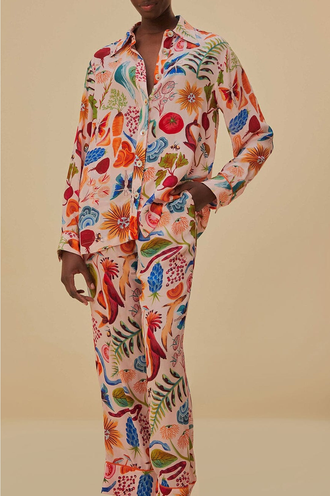 MEDIA OFF LINE_Pantalon Bright Farm - Multicolore