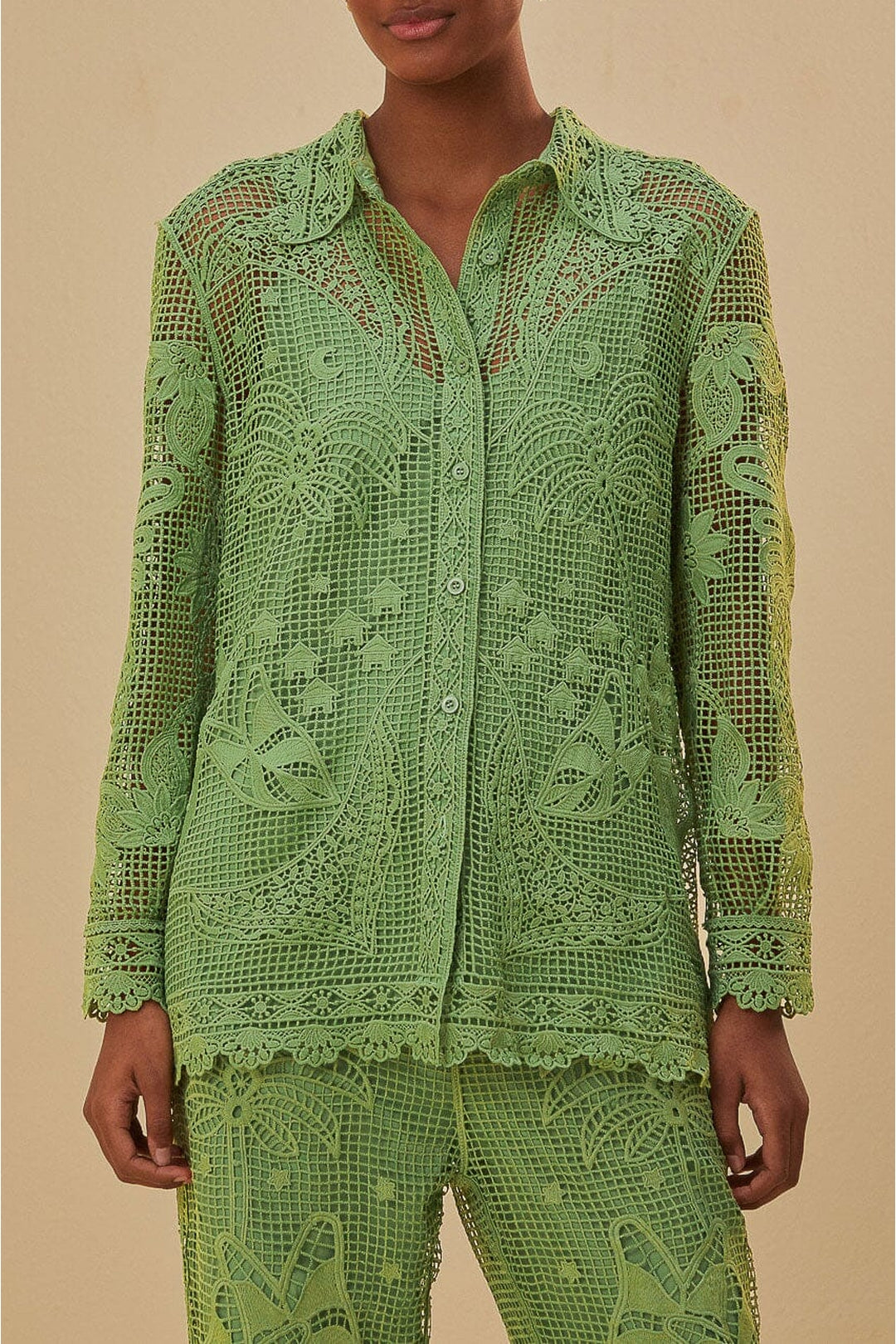 DJV_Green Chemises & Blouses - Green