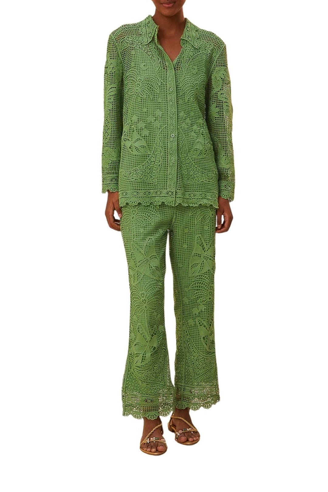 DJV_Green Chemises & Blouses - Green