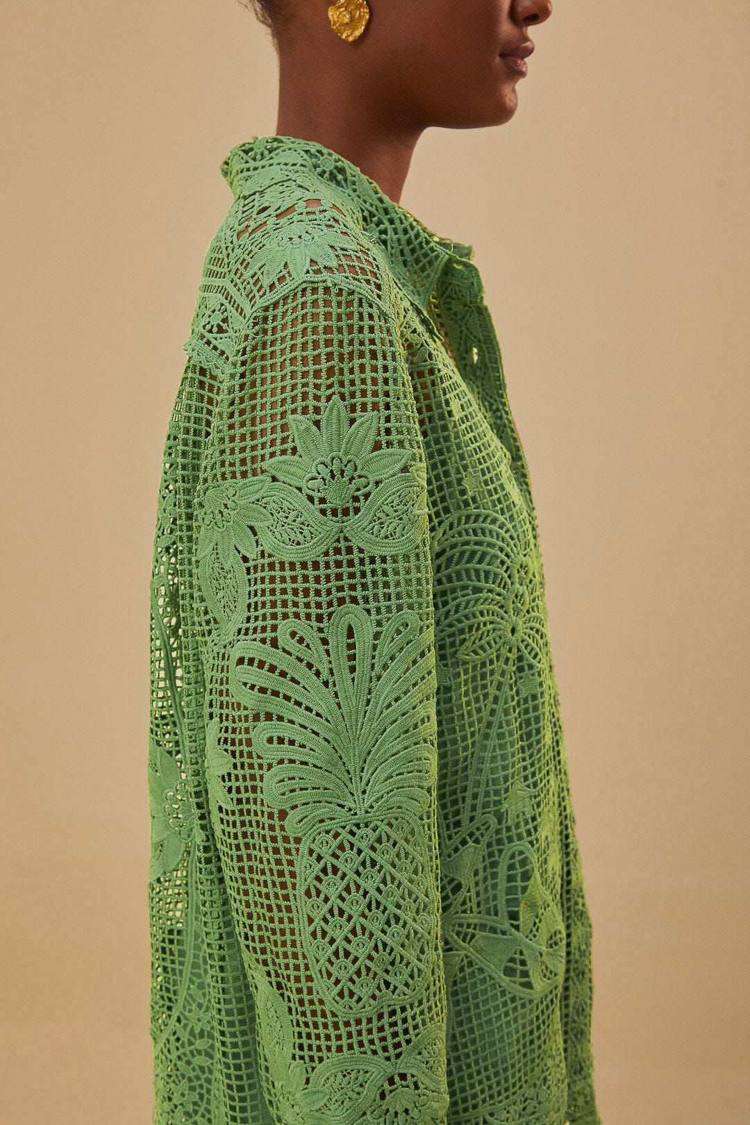 DJV_Green Chemises & Blouses - Green