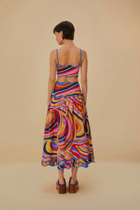 NEW_Multicolor Waves Jupes & Shorts - Multicolor Waves