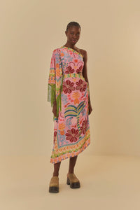 NEW_Fruits Queen Scarf Pink Robes midi - Fruits Queen Scarf Pink