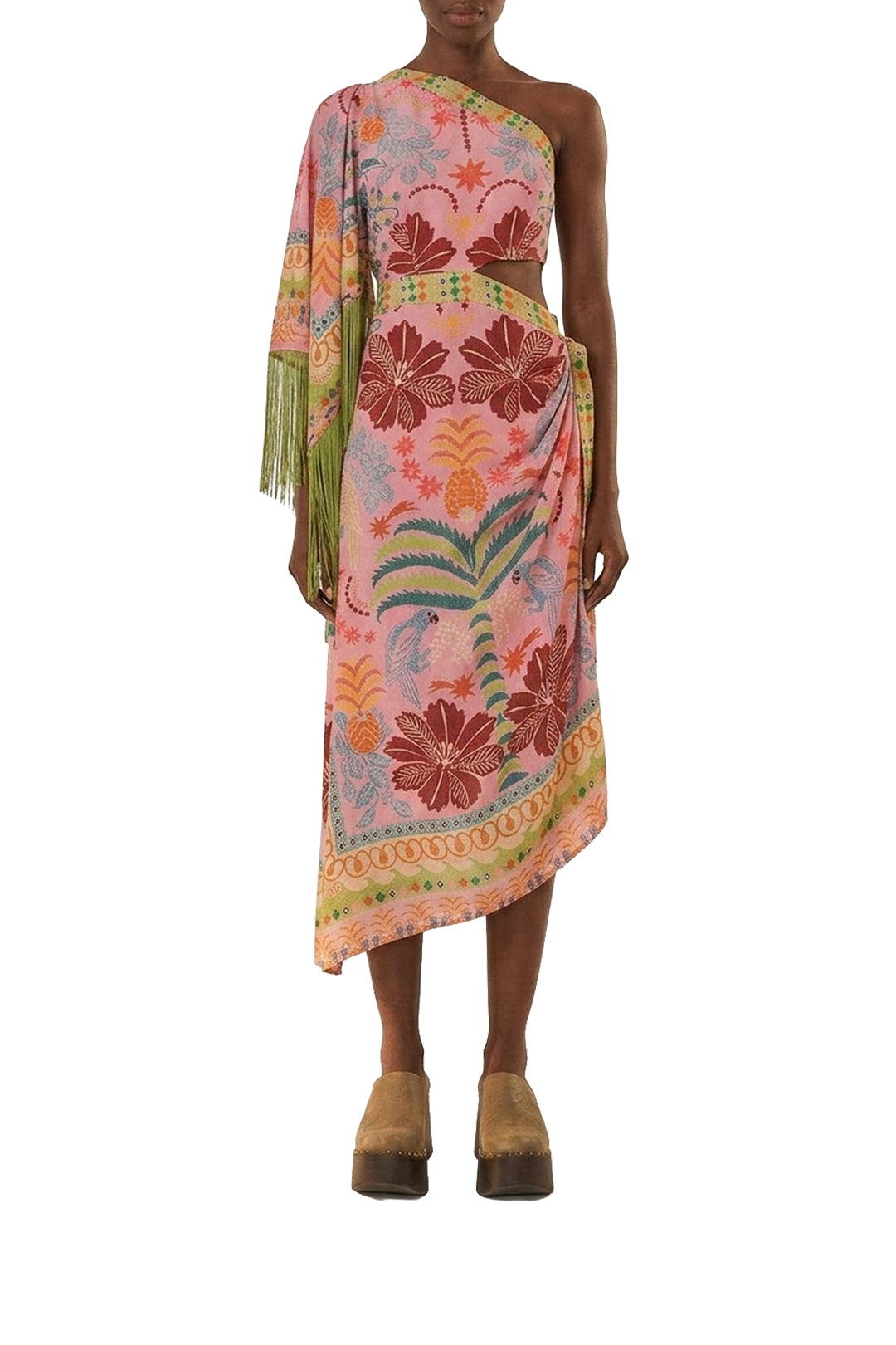 Fruits Queen midi dress - Pink