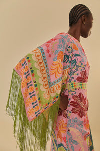 NEW_Fruits Queen Scarf Pink Robes midi - Fruits Queen Scarf Pink