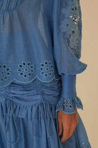 DJV_Blue Chemises & Blouses - Blue