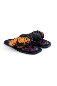 Sandales plates Puffy - Multicolore