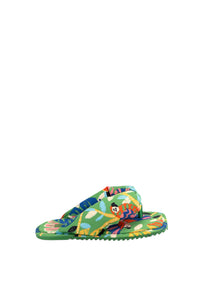 Sandales plates Puffy - Vert