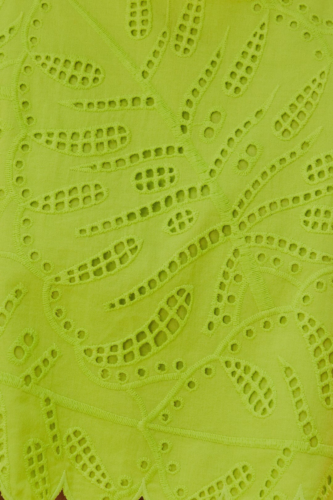 MEDIA OFF LINE_Top court Monstera Eyelet - Vert