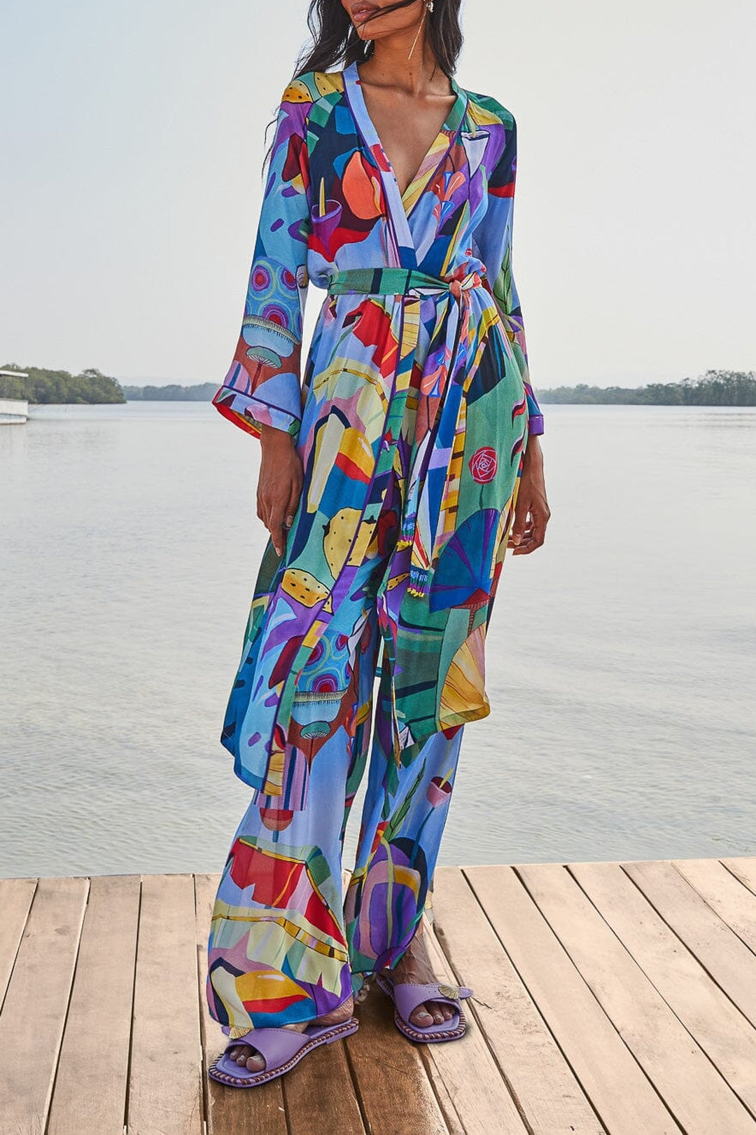 DJV_Tropical Scenario Multicolor Pantalons - Tropical Scenario Multicolor