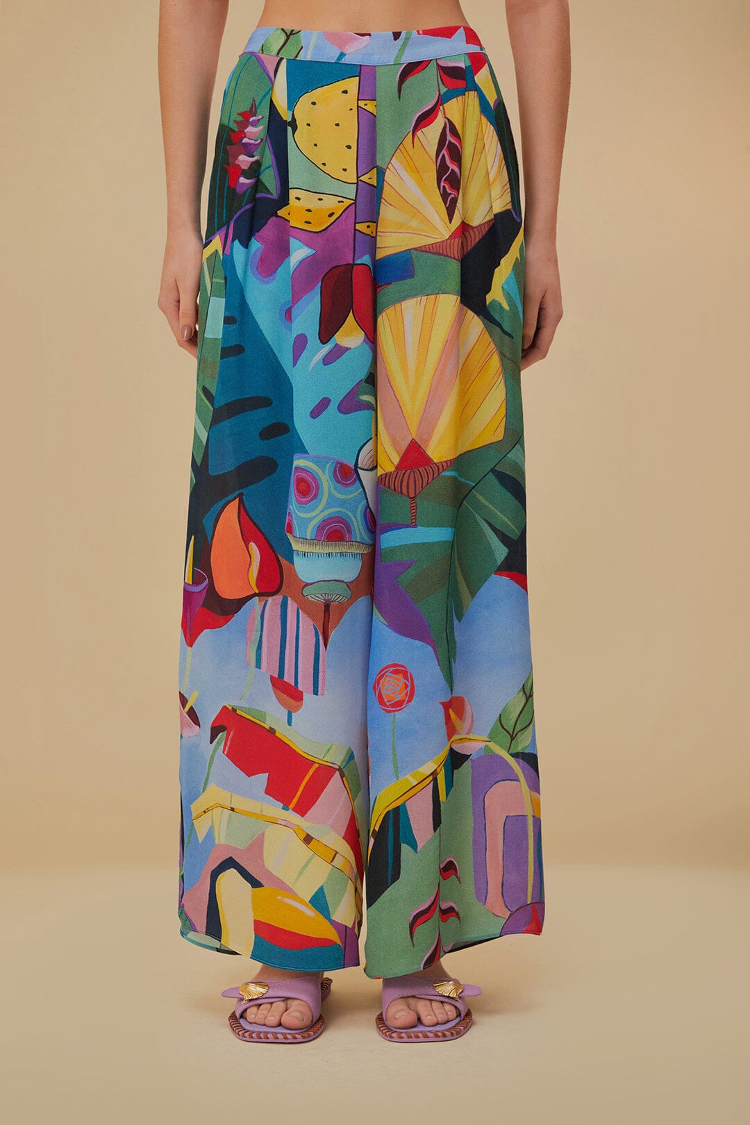 DJV_Tropical Scenario Multicolor Pantalons - Tropical Scenario Multicolor
