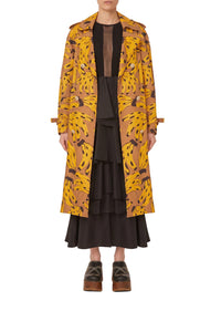 Bossa Banana cotton trench coat - Yellow