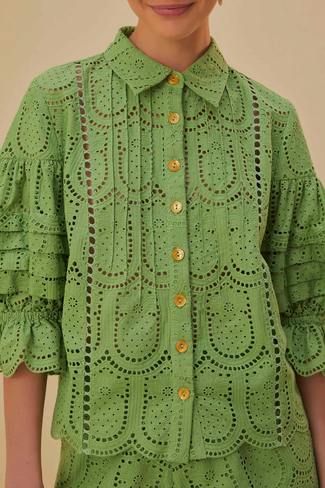 DJV_Green Chemises & Blouses - Green