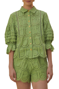DJV_Green Chemises & Blouses - Green